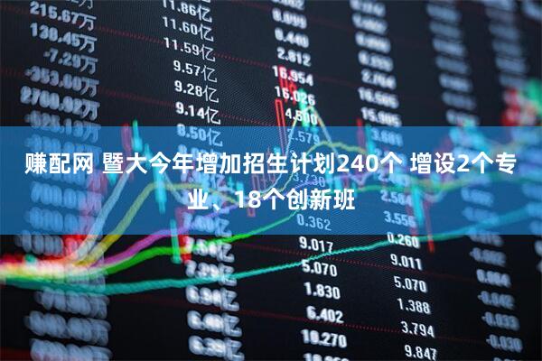 赚配网 暨大今年增加招生计划240个 增设2个专业、18个创新班