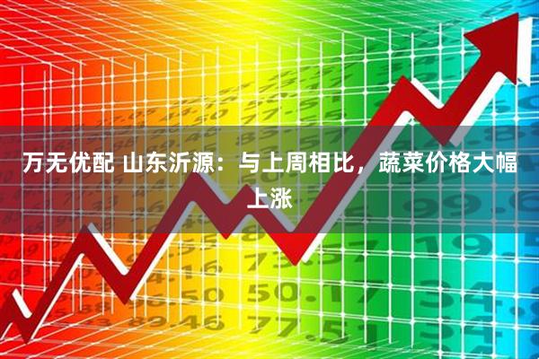 万无优配 山东沂源：与上周相比，蔬菜价格大幅上涨