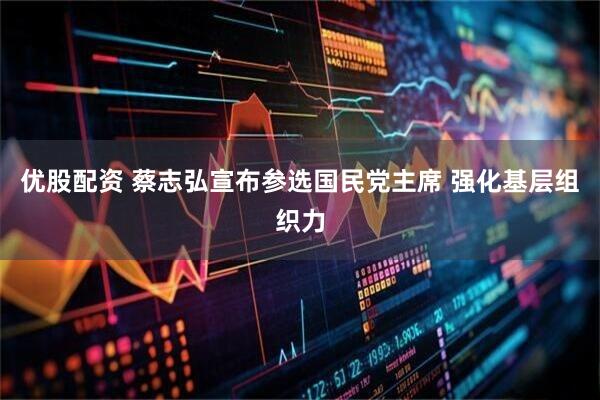 优股配资 蔡志弘宣布参选国民党主席 强化基层组织力