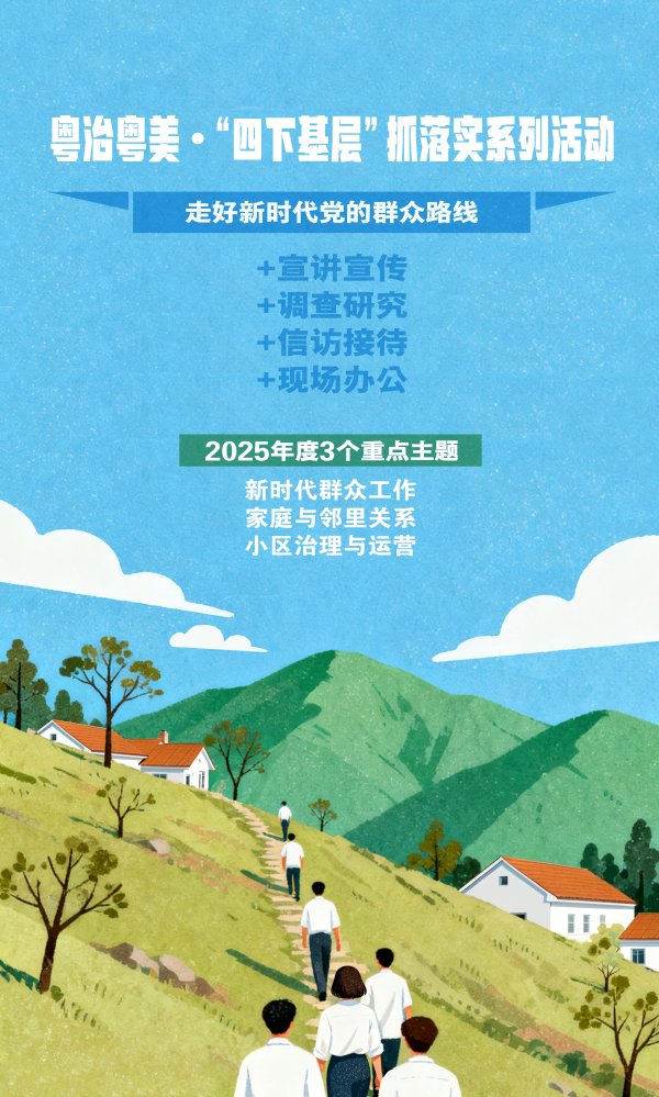 聚盈策略 沉一线 办实事 强治理——粤治粤美·  “四下基层” 抓落实系列活动即将开幕